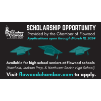 Chamber of Flowood Scholarship Open Now through March 18, 2024