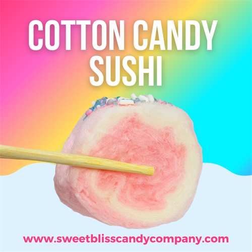 Our cotton candy sushi is a playful and delicious treat that’s perfect for parties, events, or a delightful surprise. Crafted with the finest, gourmet cotton candy flavors, each sushi roll features eight delectable pieces, allowing you to savor the sweet and airy perfection. Choose from three of our signature cotton candy flavors, topped with colorful sprinkles, for a truly customized and unforgettable treat.