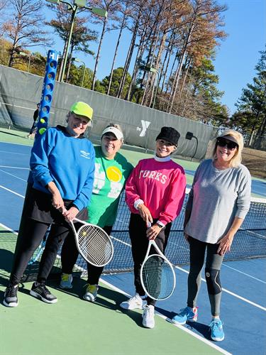 The Reservoir Branch has tennis courts available for members for free and nonmembers for $3 per visit.