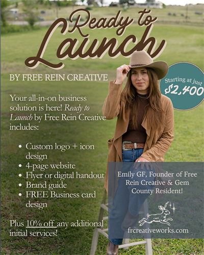 Your all-in-on business solution is here! Ready to Launch by Free Rein Creative