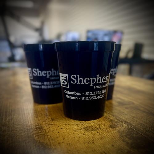 Stadium cups for Shepherd Insurance