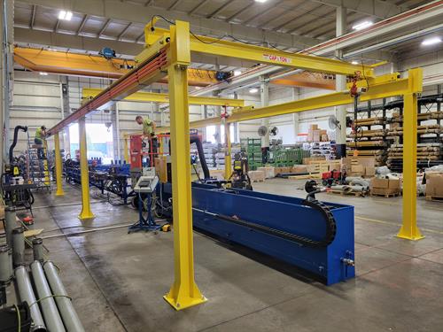 Monorail hoist installation