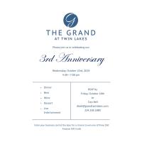 The Grand at Twin Lakes 3rd Anniversary Celebration
