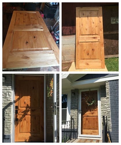 Oak Door Install