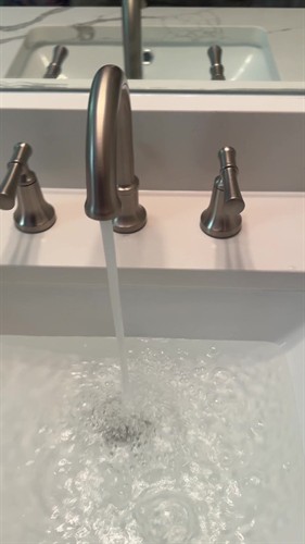 New bathroom faucet put in for a Woodstock homeowner