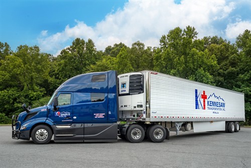 Kennesaw Transportation truck and refrigerated trailer