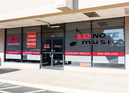 Big Note Music Storefront in Market Square Shopping Center