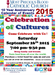 Celebration of Cultures - Saturday, September 26th 2015 at 7  PM