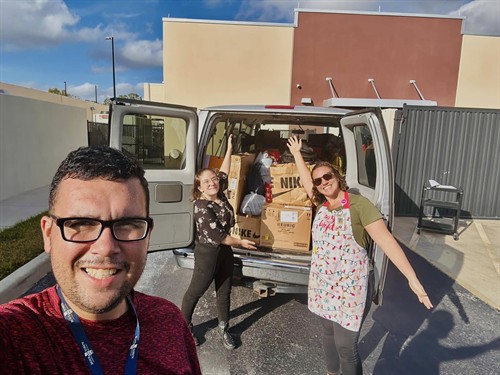 Boys Town Staff take a pit stop at XXX for Annual Making Memories Christmas Drive