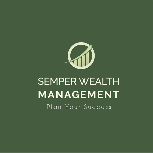 Semper Wealth Green logo with Tagline