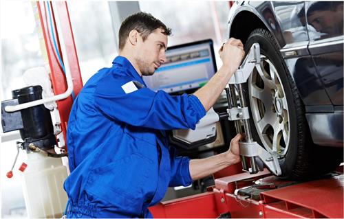Properly aligned wheels can increase the life of your tires and make a smoother ride. Visit us for your next wheel alignment!