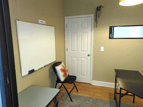 Private office space for working with your students who need a smaller room with fewer distrations.