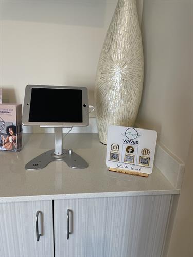Sign-in Kiosk for patients in waiting room
