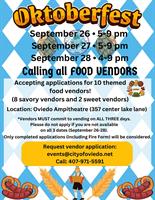 Looking for Vendors for Oktoberfest!