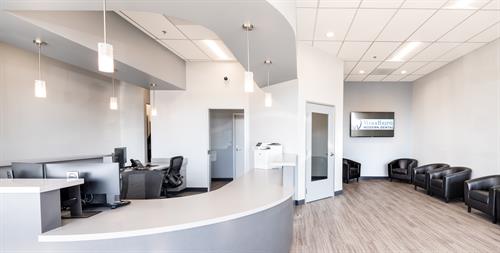 Woodburn Modern Dental Waiting Room and Reception