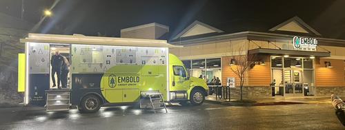 Mobile Branch at night