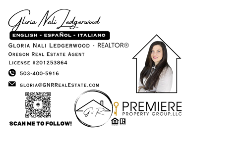Gloria Nali Ledgerwood Realtor Agente de Bienes Raíces G n' R Real Estate brokered by Premiere Property Group, LLC