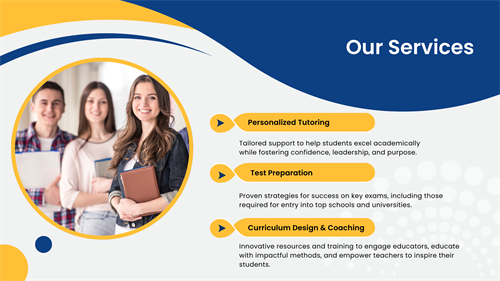 Our Services: Tutoring, Test Prep and Curriculum Design