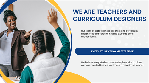 We are licensed teachers and curriculum designers.