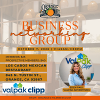 Business Networking Group - guest: Valpak (NEW LOCATION)