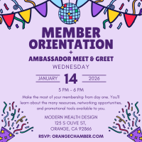 Member Orientation and Ambassador Meet & Greet
