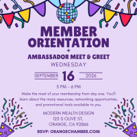 Member Orientation and Ambassador Meet & Greet