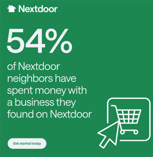 Advertise on NextDoor with targeted marketing 