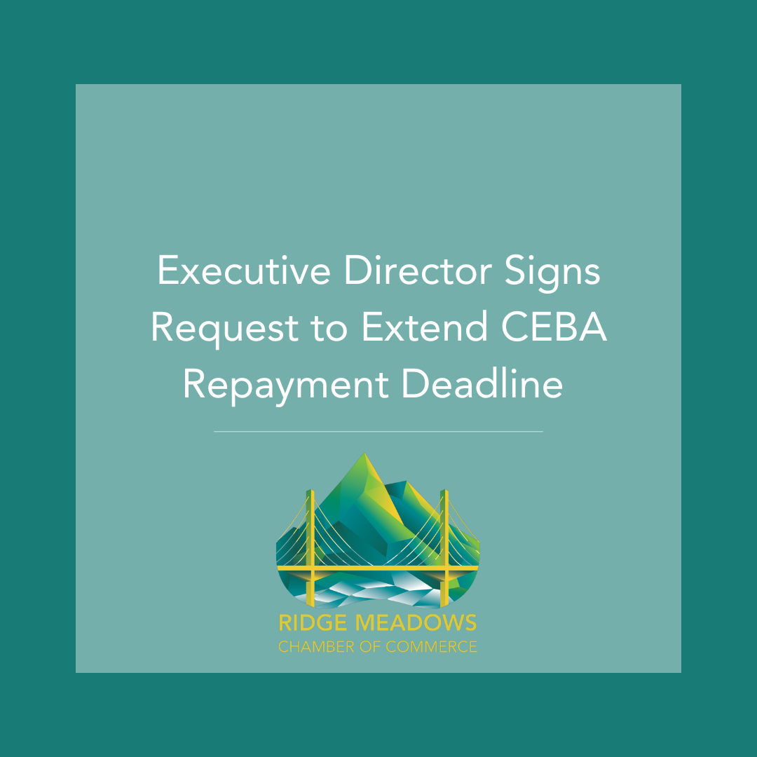 Image for Executive Director Signs Request to Extend CEBA Repayment Deadline