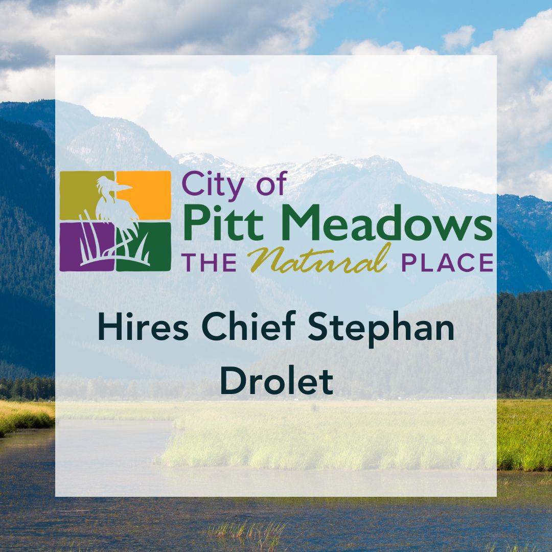 Image for City of Pitt Meadows Hires Chief Stephan Drolet