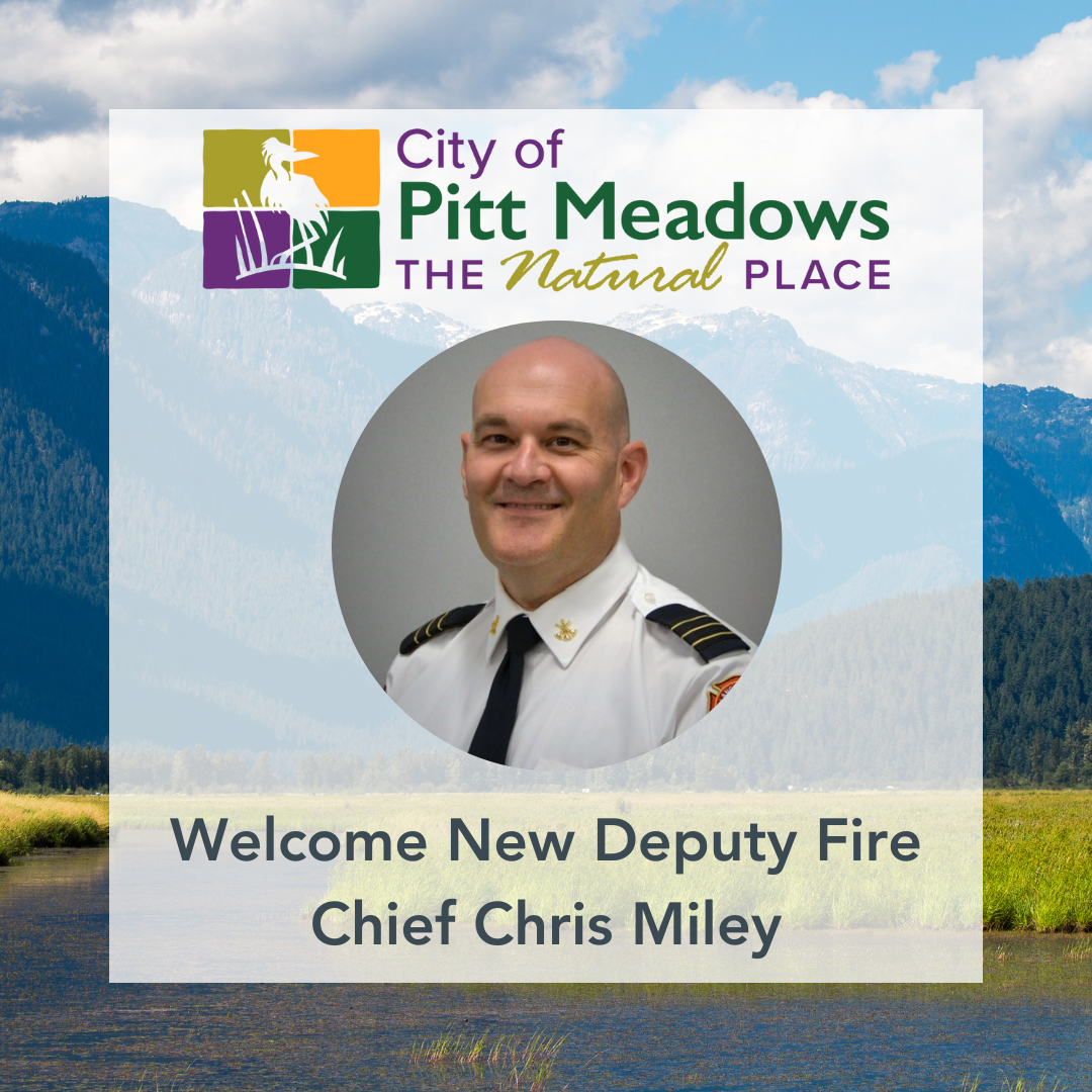 Pitt Meadows Welcomes New Deputy Fire Chief Chris Miley