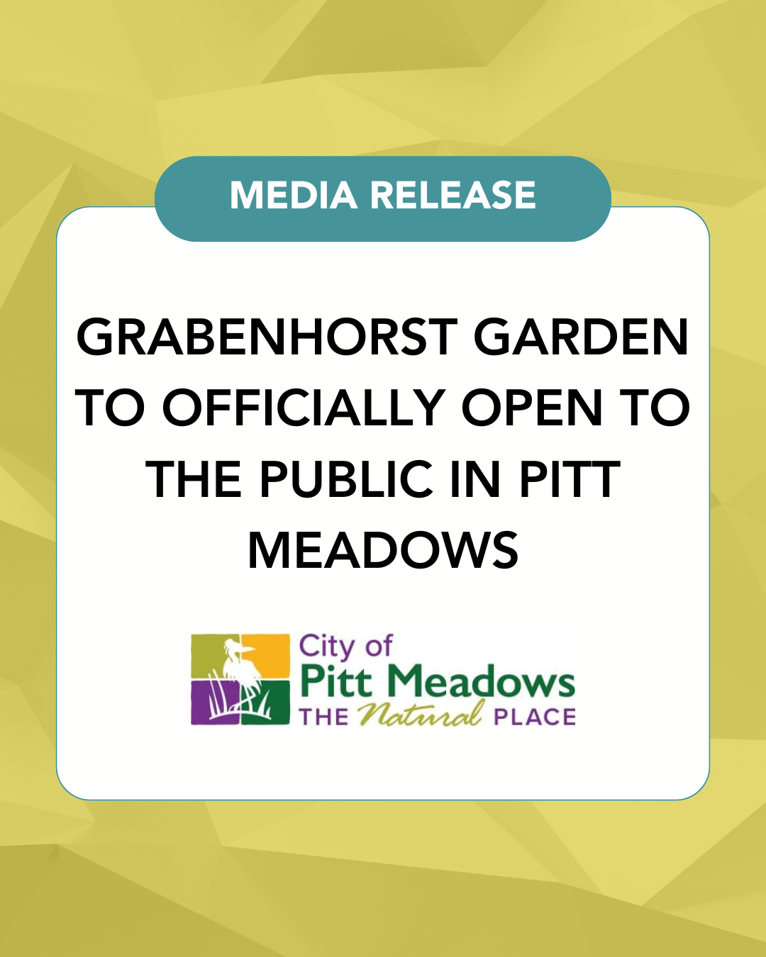 Image for Grabenhorst Garden to Officially Open to the Public in Pitt Meadows