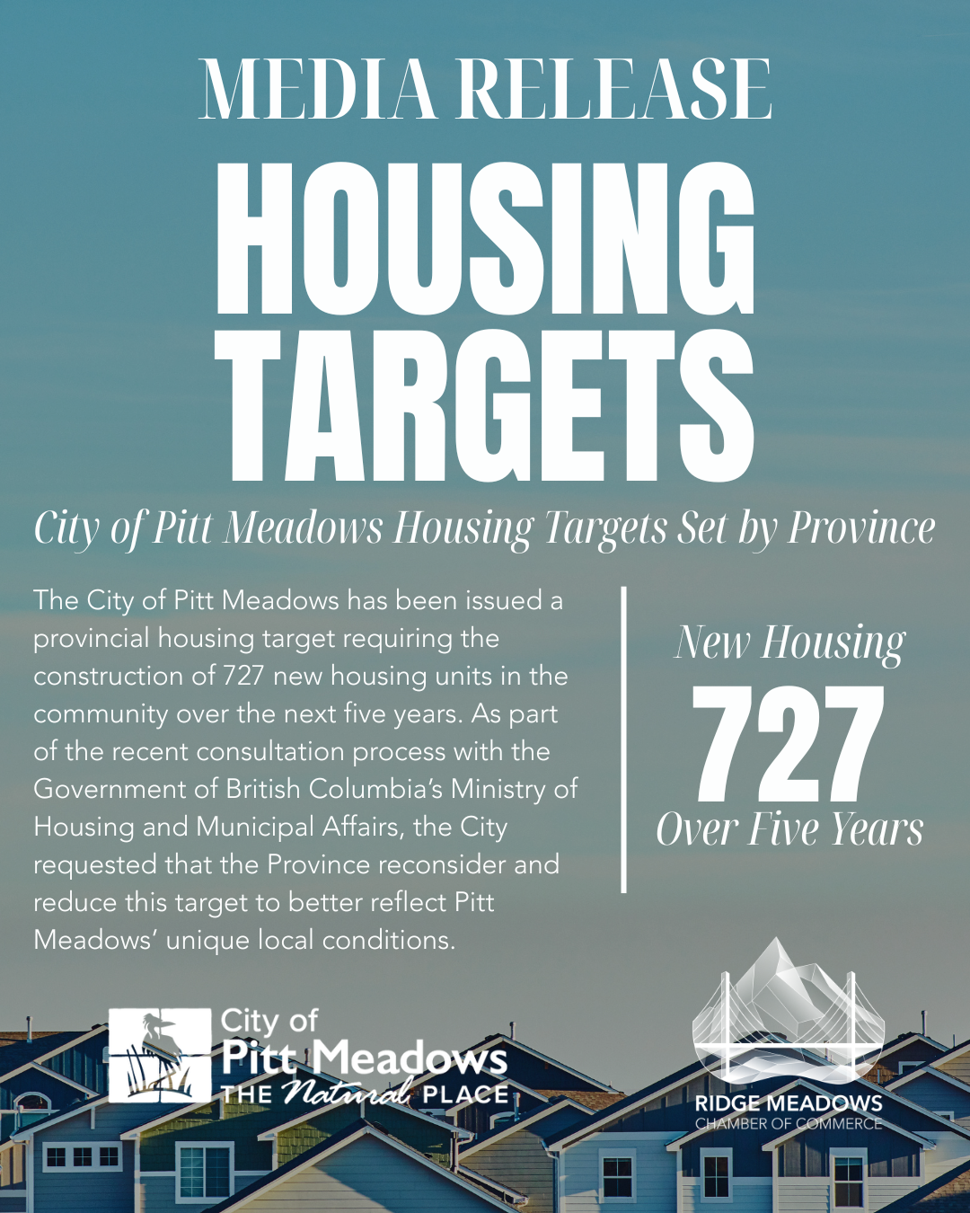 Image for City of Pitt Meadows Housing Targets Set by Province