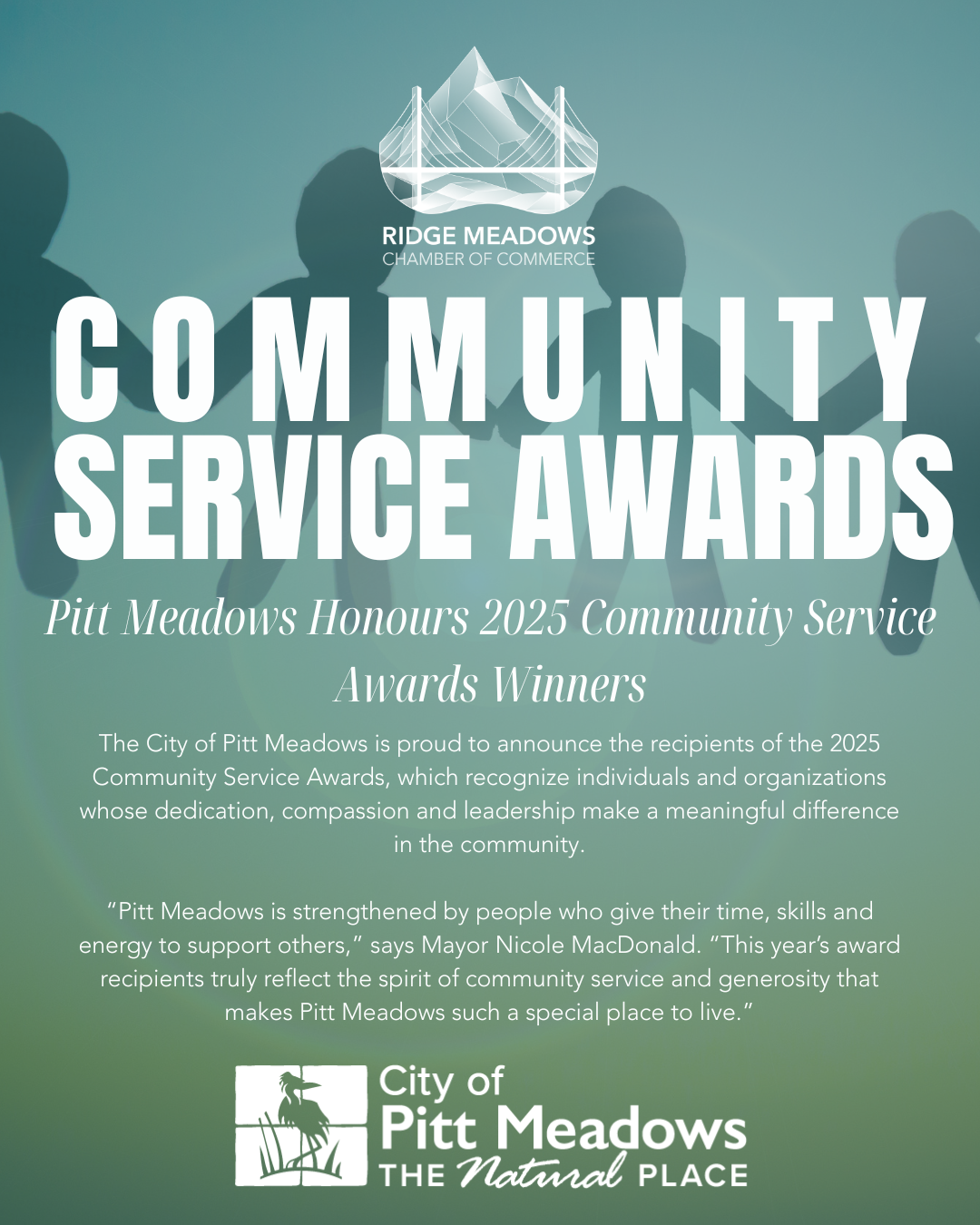 Image for Pitt Meadows Honours 2024 Community Service Awards Winners