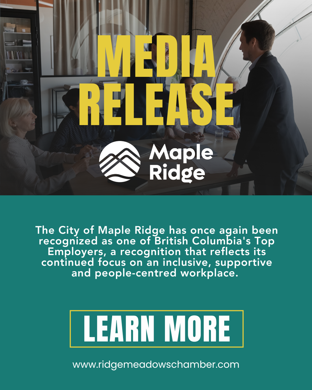 Image for City of Maple Ridge Named One of BC’s Top 100 Employers for Third Consecutive Year