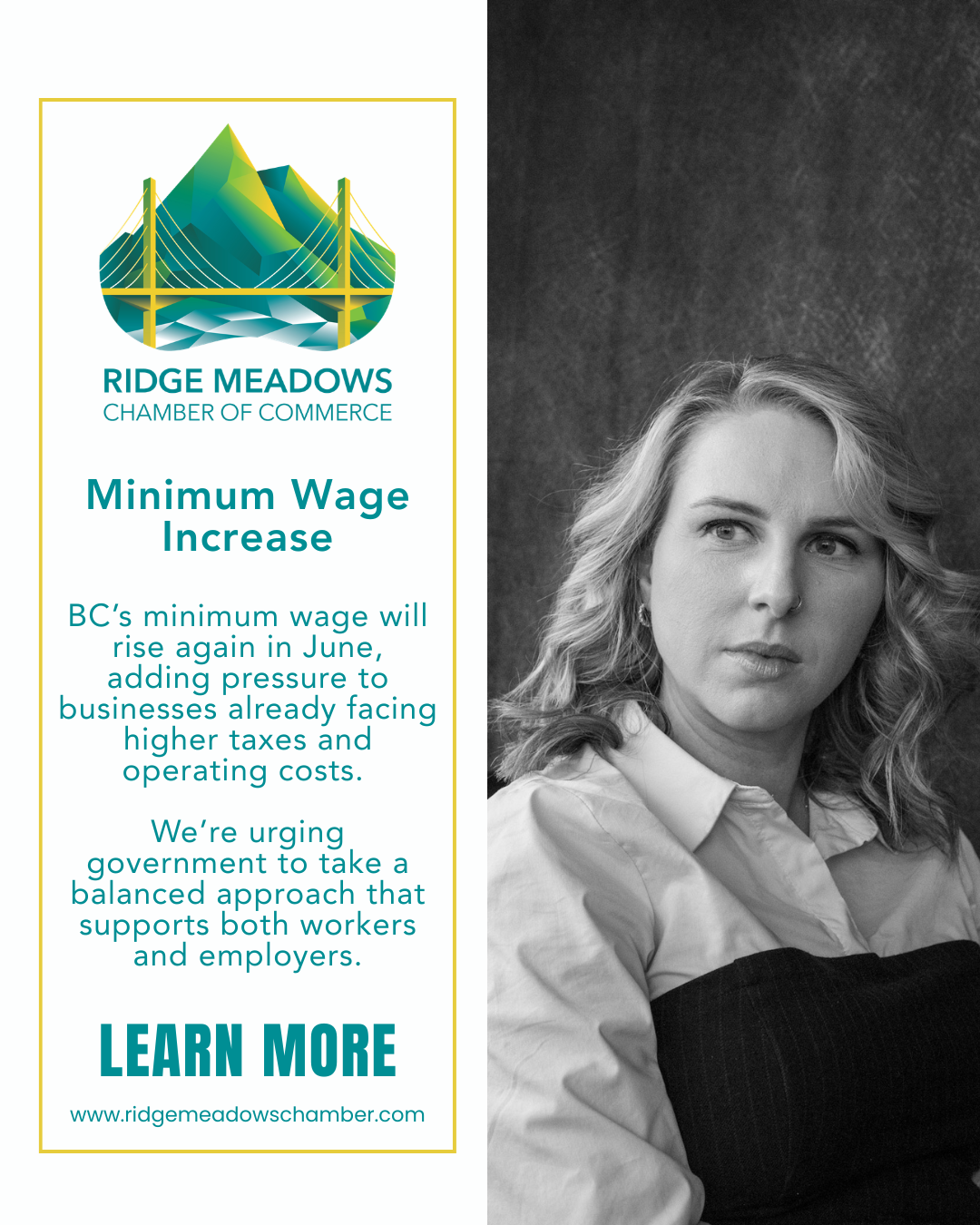 Image for Ridge Meadows Chamber Responds to BC Minimum Wage Increase