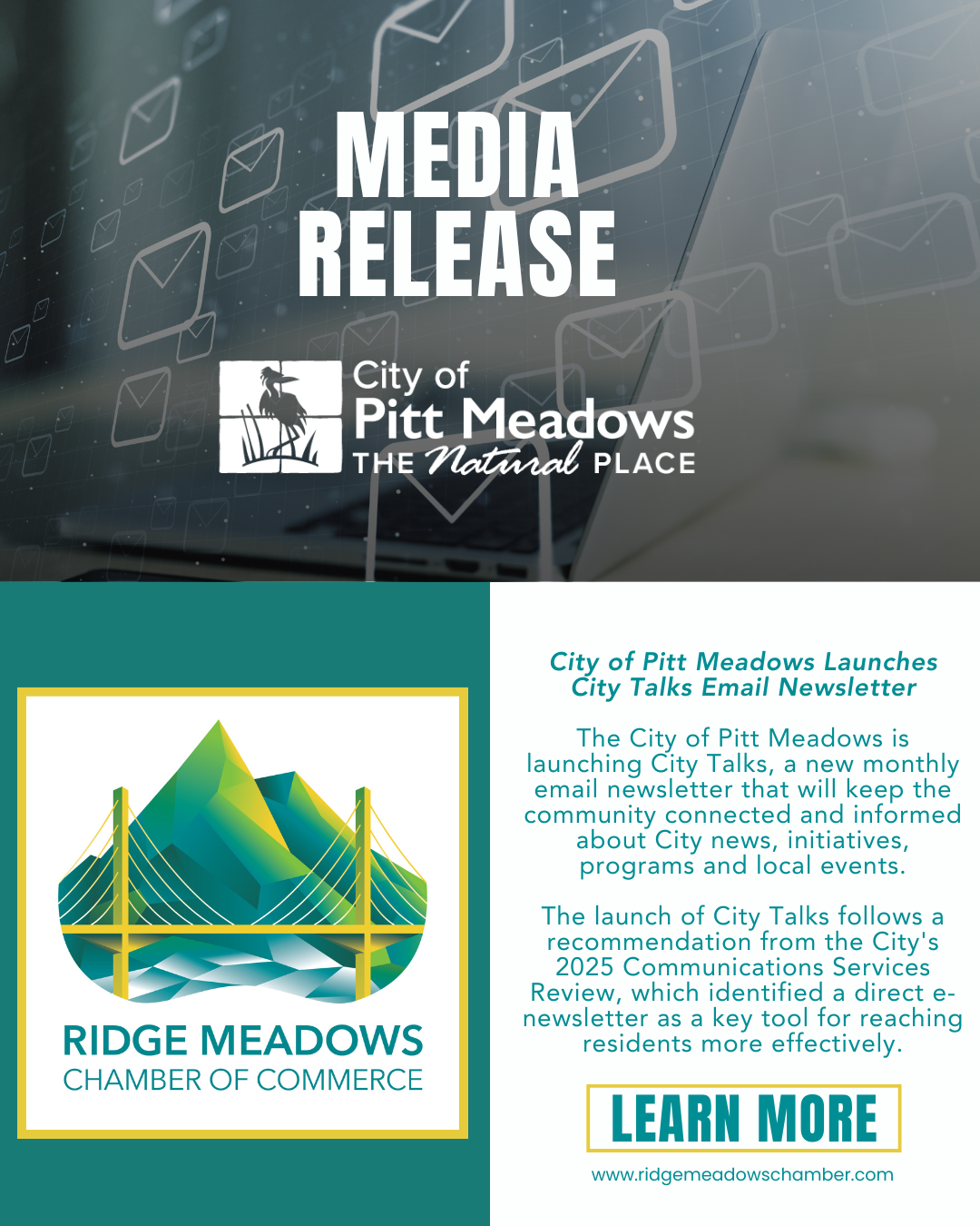 Image for City of Pitt Meadows Launches City Talks Email Newsletter