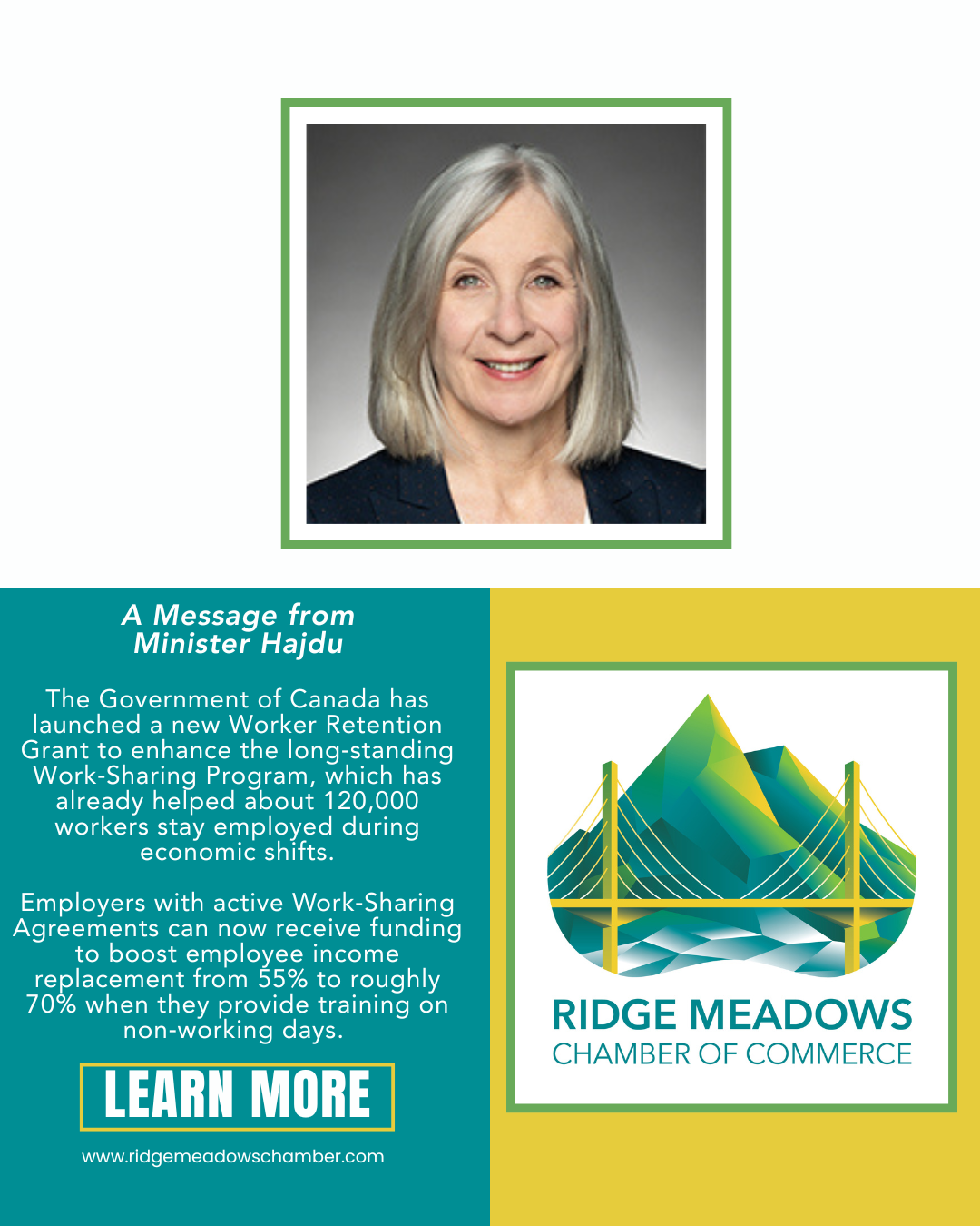 Image for A Message from Minister Hajdu: Minister of Jobs and Families Responsible for the Federal Economic Development Agency for Northern Ontario