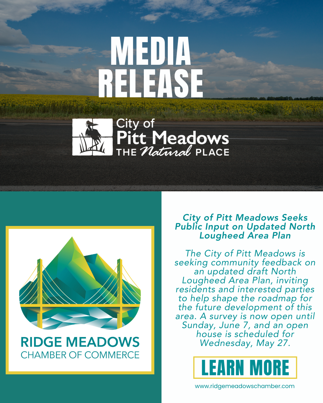 Image for City of Pitt Meadows Seeks Public Input on Updated North Lougheed Area Plan
