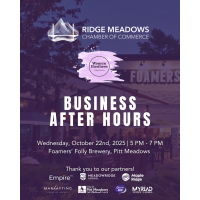 Business After Hours: Foamers' Folly Brewing - Hosted with the Maple Ridge/Pitt Meadows Women in Business Group