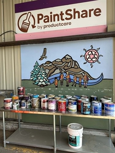 PaintShare Program Mural at Maple Ridge Recycling Depot
