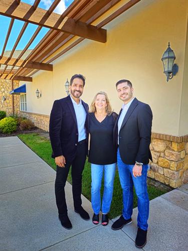 Dr. Anthony Patel, Practice Director Vicki, and Dr. Najd Aswad