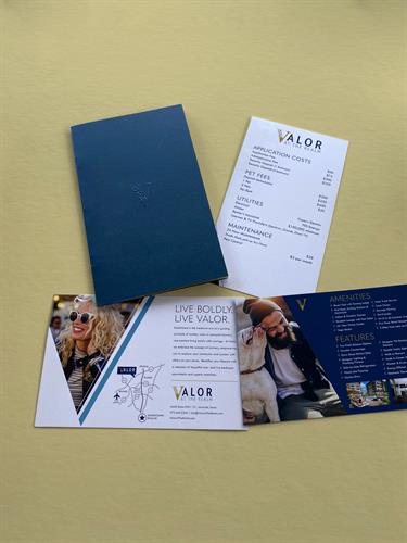 CLIENT: Bright Realty   PROJECT: Valor Print Materials