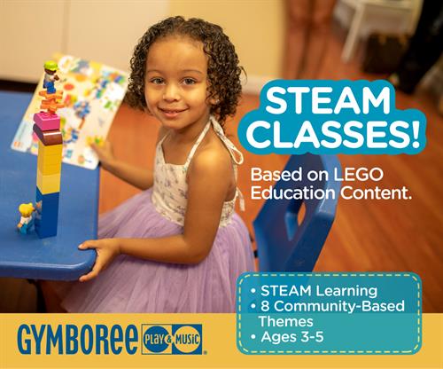 We offer STEAM Summer Camp and Camp Gymbo in June and July to keep children active and learning.