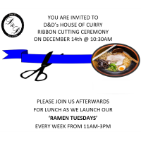 Grand Opening and Ribbon-Cutting at D&D's House of Curry