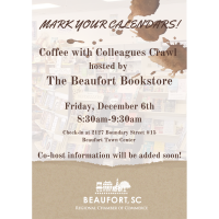 Coffee with Colleagues Crawl hosted by The Beaufort Bookstore