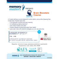 Memory Matters presents Brain Boosters Course