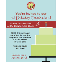 Chicken Salad Chick's 1st Birthday Celebration!