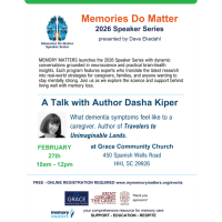 Memories Do Matter 2026 Speaker Series