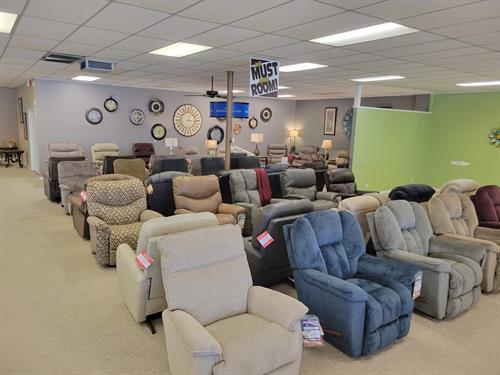 Large selection of Laz-Boy, Recliners, Sofas, Loveseats, and Accent Chairs