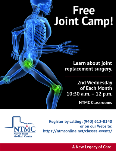 Needing hip or knee replacement?  Come to our FREE Joint Camp!